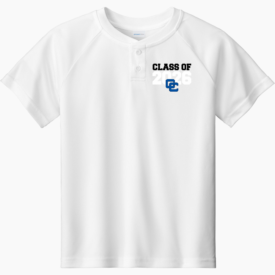 CHINO HIGH SCHOOL COWBOYS <span class="pdp-name-mascot">CHINO COWBOYS</span> Sport-Tek Youth Posicharge Competitor 2-Button Short-Sleeve Henley
