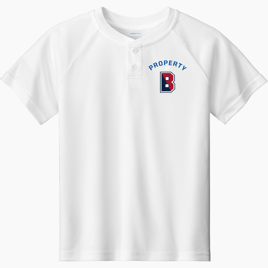 West Tech Panthers Sport-Tek Youth Posicharge Competitor 2-Button Short-Sleeve Henley