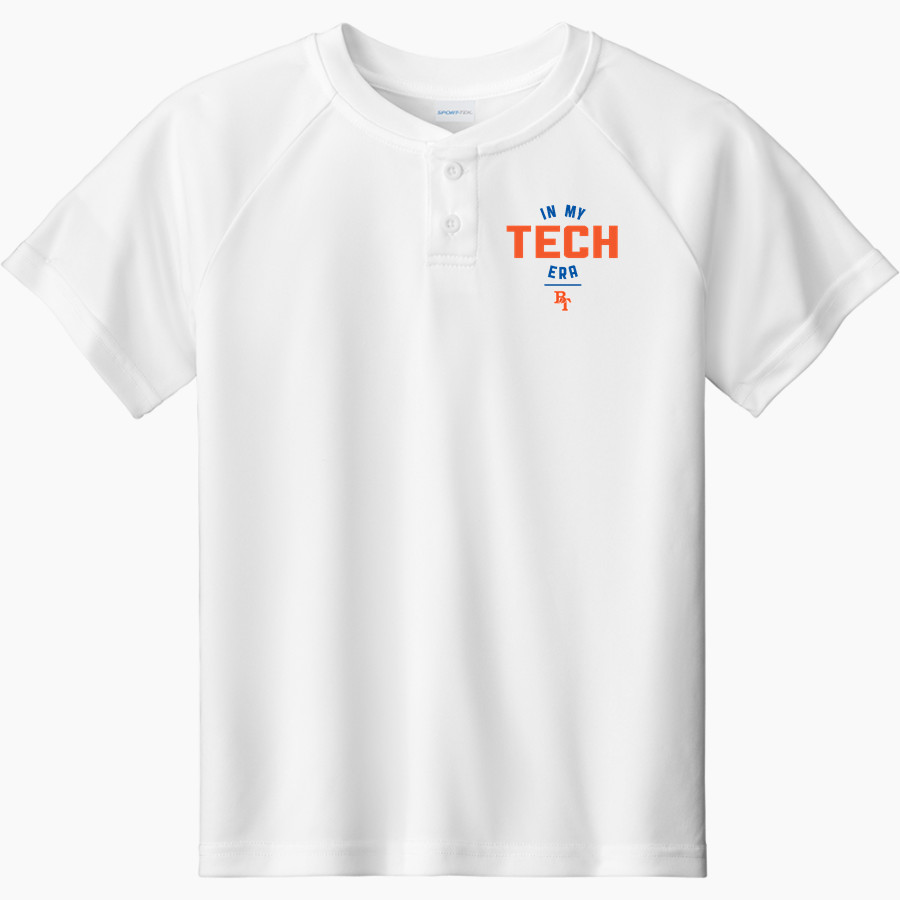 BENSON POLYTECHNIC HIGH SCHOOL TECH <span class="pdp-name-mascot">BENSON POLYTECHNIC TECH</span> Sport-Tek Youth Posicharge Competitor 2-Button Short-Sleeve Henley