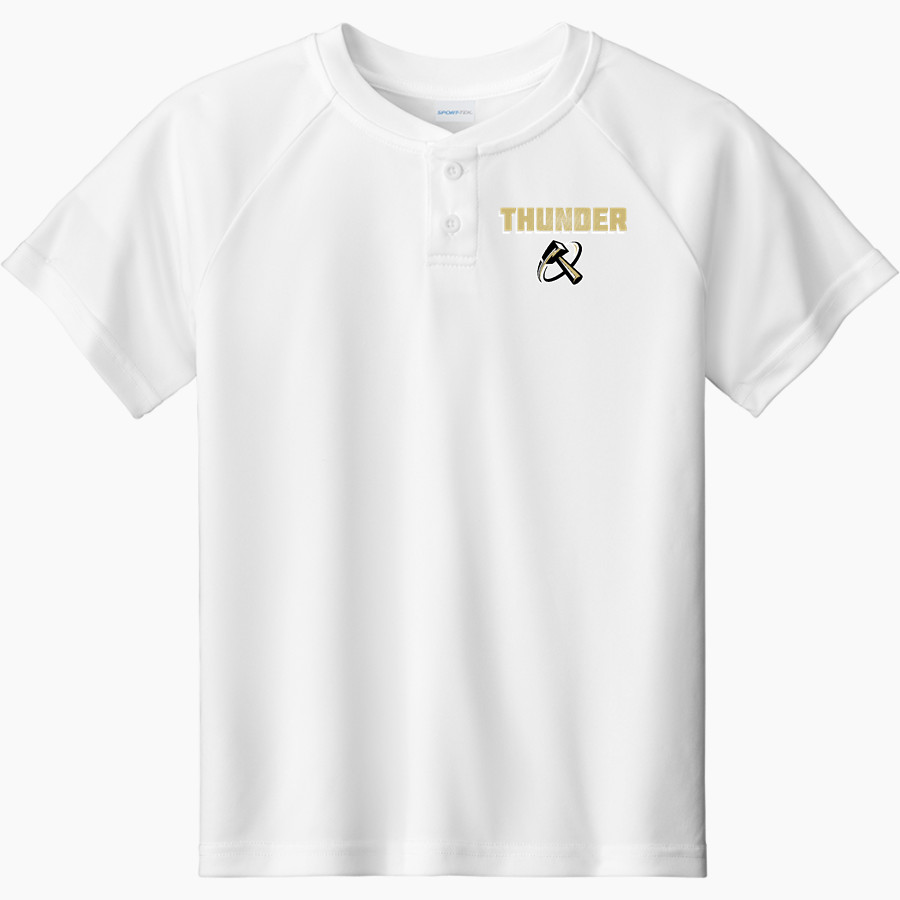 BUHACH COLONY HIGH SCHOOL THUNDER <span class="pdp-name-mascot">BUHACH COLONY THE THUNDER</span> Sport-Tek Youth Posicharge Competitor 2-Button Short-Sleeve Henley