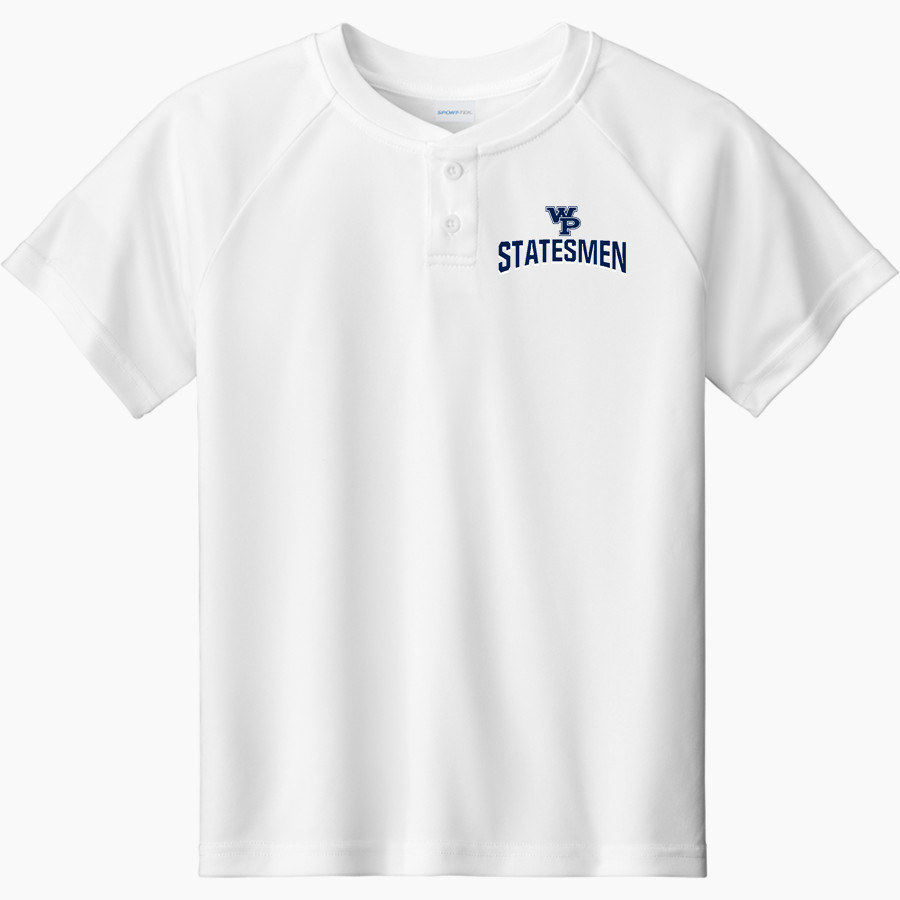 William Penn Statesmen <span class="pdp-name-mascot">William Penn Statesmen</span> Sport-Tek Youth Posicharge Competitor 2-Button Short-Sleeve Henley