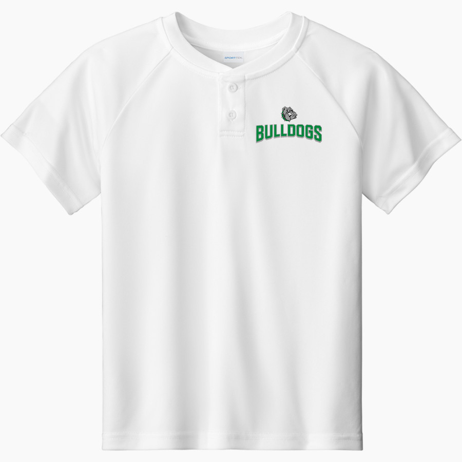 PROVO HIGH SCHOOL BULLDOGS <span class="pdp-name-mascot">PROVO BULLDOGS</span> Sport-Tek Youth Posicharge Competitor 2-Button Short-Sleeve Henley