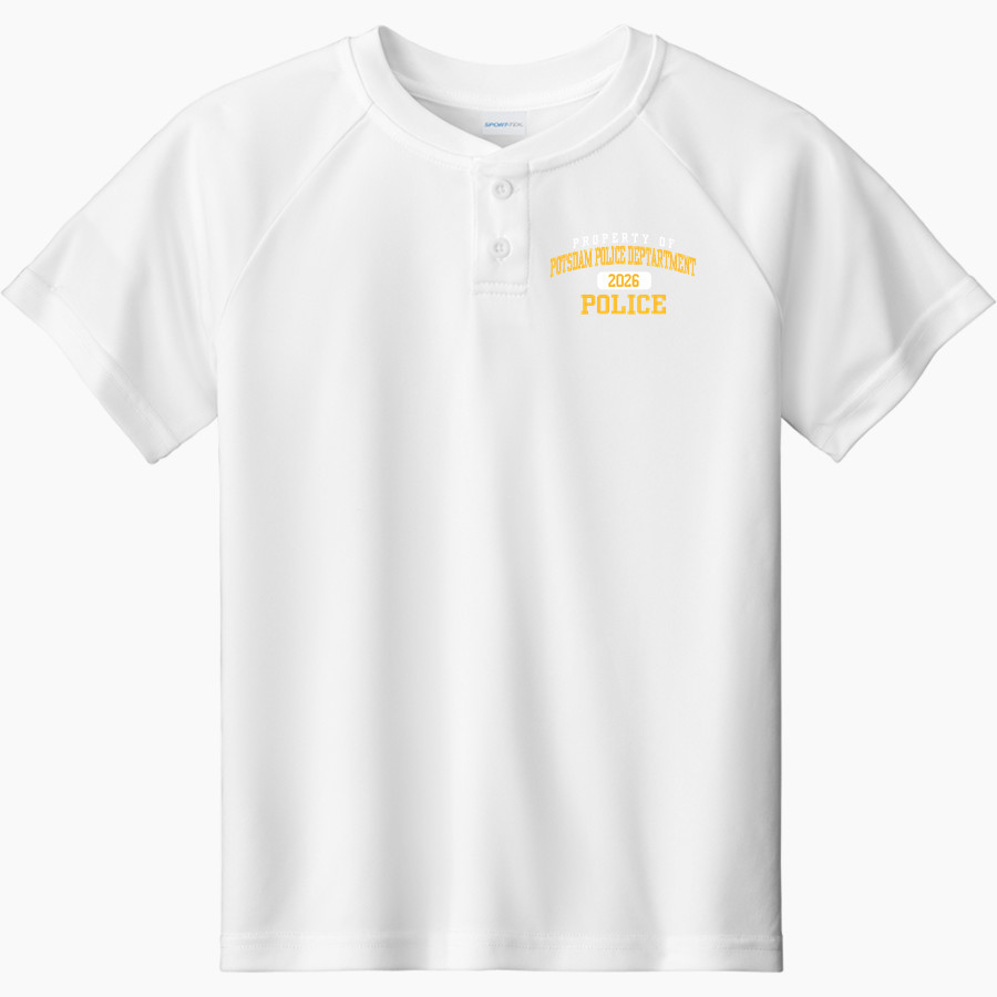 Potsdam Police Deptartment Police <span class="pdp-name-mascot">Potsdam Police Deptartment Police</span> Sport-Tek Youth Posicharge Competitor 2-Button Short-Sleeve Henley