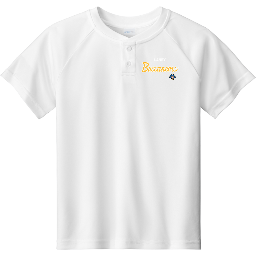 Laney Buccaneers <span class="pdp-name-mascot">Laney Buccaneers</span> Sport-Tek Youth Posicharge Competitor 2-Button Short-Sleeve Henley