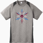 PAULDING PANTHERS <span class="pdp-name-mascot">PAULDING EX VILLAGE HIGH PANTHERS</span> Sport-Tek Youth Short Sleeve Colorblock Contender Tee Front Thumbnail