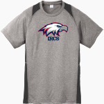Indian Rocks Christian Eagles <span class="pdp-name-mascot">Indian Rocks Christian School Eagles</span> Sport-Tek Youth Short Sleeve Colorblock Contender Tee Front Thumbnail