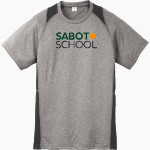 Sabot School Sabot School <span class="pdp-name-mascot">STONY POINT SCHOOL</span> Sport-Tek Youth Short Sleeve Colorblock Contender Tee Front Thumbnail