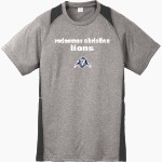 Redeemer Christian Lions Sport-Tek Youth Short Sleeve Colorblock Contender Tee Front Thumbnail