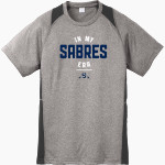 Saints Peter and Paul Sabres <span class="pdp-name-mascot">Saints Peter and Paul Sabres</span> Sport-Tek Youth Short Sleeve Colorblock Contender Tee Front Thumbnail