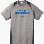 San Carlos School District Sport-Tek Youth Short Sleeve Colorblock Contender Tee Front Thumbnail