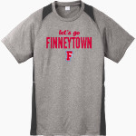 FINNEYTOWN WILDCATS ONLINE STORE <span class="pdp-name-mascot">FINNEYTOWN WILDCATS</span> Sport-Tek Youth Short Sleeve Colorblock Contender Tee Front Thumbnail