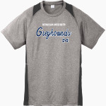 Moravian University Greyhounds <span class="pdp-name-mascot">Moravian University Greyhounds</span> Sport-Tek Youth Short Sleeve Colorblock Contender Tee Front Thumbnail