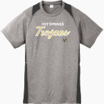 HOT SPRINGS HIGH SCHOOL TROJANS <span class="pdp-name-mascot">HOT SPRINGS TROJANS</span> Sport-Tek Youth Short Sleeve Colorblock Contender Tee Front Thumbnail