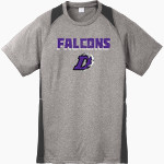 DARLINGTON HIGH SCHOOL FALCONS Sport-Tek Youth Short Sleeve Colorblock Contender Tee Front Thumbnail