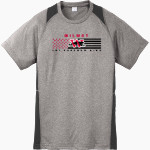 WILMOT UNION HIGH SCHOOL PANTHERS <span class="pdp-name-mascot">WILMOT PANTHERS</span> Sport-Tek Youth Short Sleeve Colorblock Contender Tee Front Thumbnail