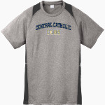 Central Catholic Raiders <span class="pdp-name-mascot">Central Catholic Raiders</span> Sport-Tek Youth Short Sleeve Colorblock Contender Tee Front Thumbnail