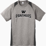 WALTER WELLBORN HIGH SCHOOL PANTHERS <span class="pdp-name-mascot">WALTER H WELLBORN PANTHERS</span> Sport-Tek Youth Short Sleeve Colorblock Contender Tee Front Thumbnail