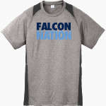 Perry Meridian Falcons Sport-Tek Youth Short Sleeve Colorblock Contender Tee Front Thumbnail