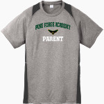 Pine Forge Academy Falcons <span class="pdp-name-mascot">Pine Forge Academy Falcons</span> Sport-Tek Youth Short Sleeve Colorblock Contender Tee Front Thumbnail