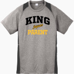 KING HIGH SCHOOL JAGUARS Sport-Tek Youth Short Sleeve Colorblock Contender Tee Front Thumbnail