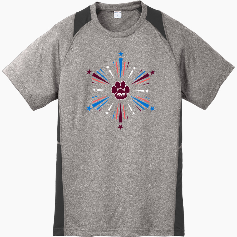 PAULDING PANTHERS <span class="pdp-name-mascot">PAULDING EX VILLAGE HIGH PANTHERS</span> Sport-Tek Youth Short Sleeve Colorblock Contender Tee