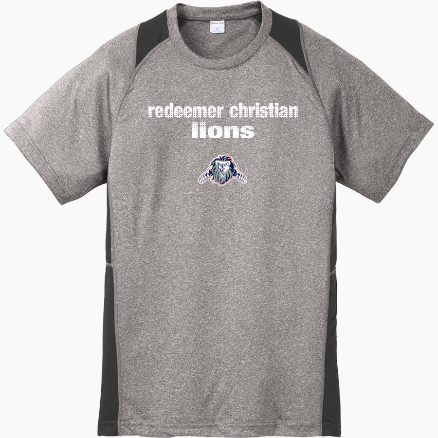 Redeemer Christian Lions Sport-Tek Youth Short Sleeve Colorblock Contender Tee
