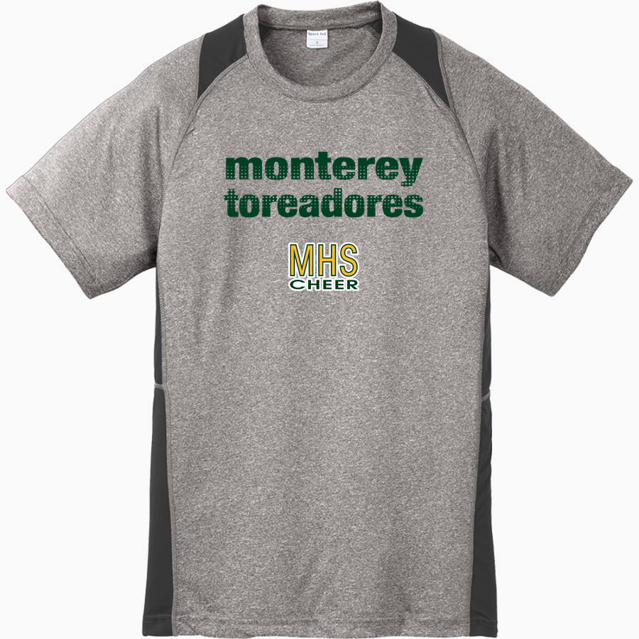 Monterey Toreadores <span class="pdp-name-mascot">Monterey Toreadores</span> Sport-Tek Youth Short Sleeve Colorblock Contender Tee