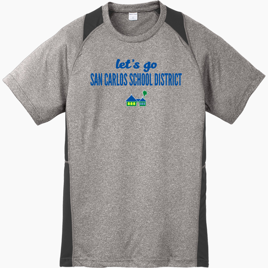 San Carlos School District Sport-Tek Youth Short Sleeve Colorblock Contender Tee