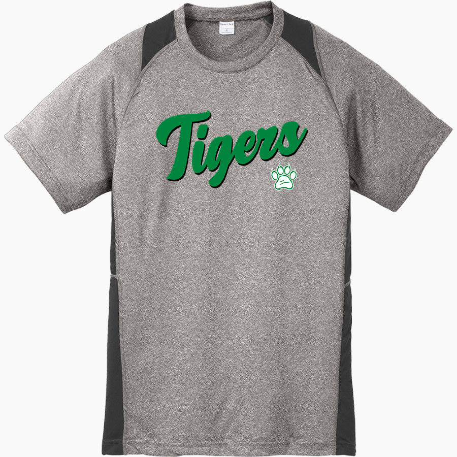 Salem University Tigers <span class="pdp-name-mascot">TIGERS</span> Sport-Tek Youth Short Sleeve Colorblock Contender Tee