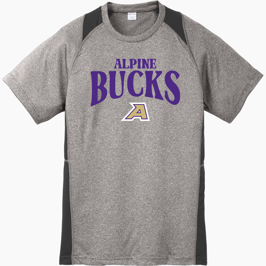 ALPINE HIGH SCHOOL BUCKS <span class="pdp-name-mascot">ALPINE BUCKS</span> Sport-Tek Youth Short Sleeve Colorblock Contender Tee