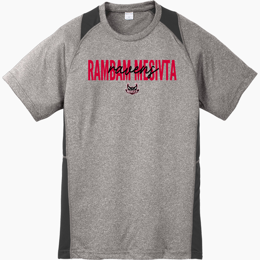 RAMBAM MESIVTA HIGH SCHOOL RAVENS <span class="pdp-name-mascot">RAMBAM MESIVTA RAVENS</span> Sport-Tek Youth Short Sleeve Colorblock Contender Tee
