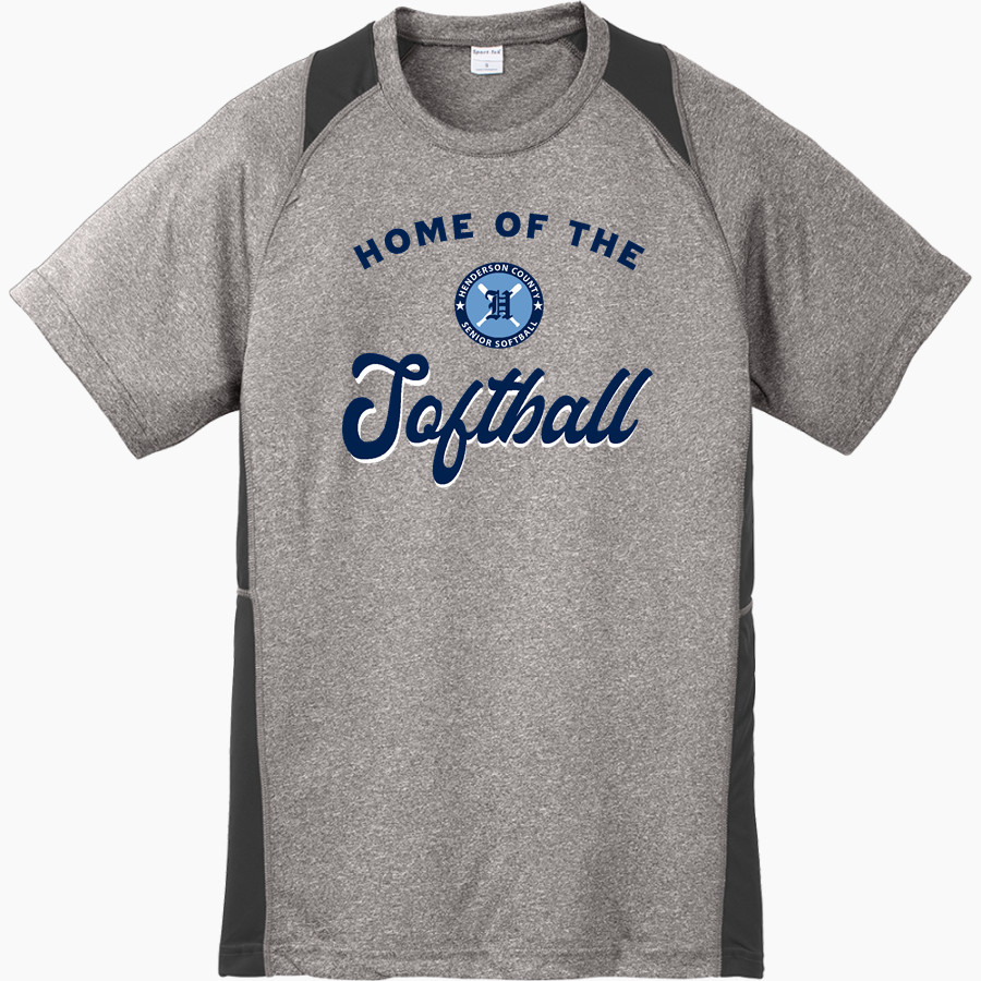 Henderson County Senior Softball Softball <span class="pdp-name-mascot">Henderson County Senior Softball Softball</span> Sport-Tek Youth Short Sleeve Colorblock Contender Tee