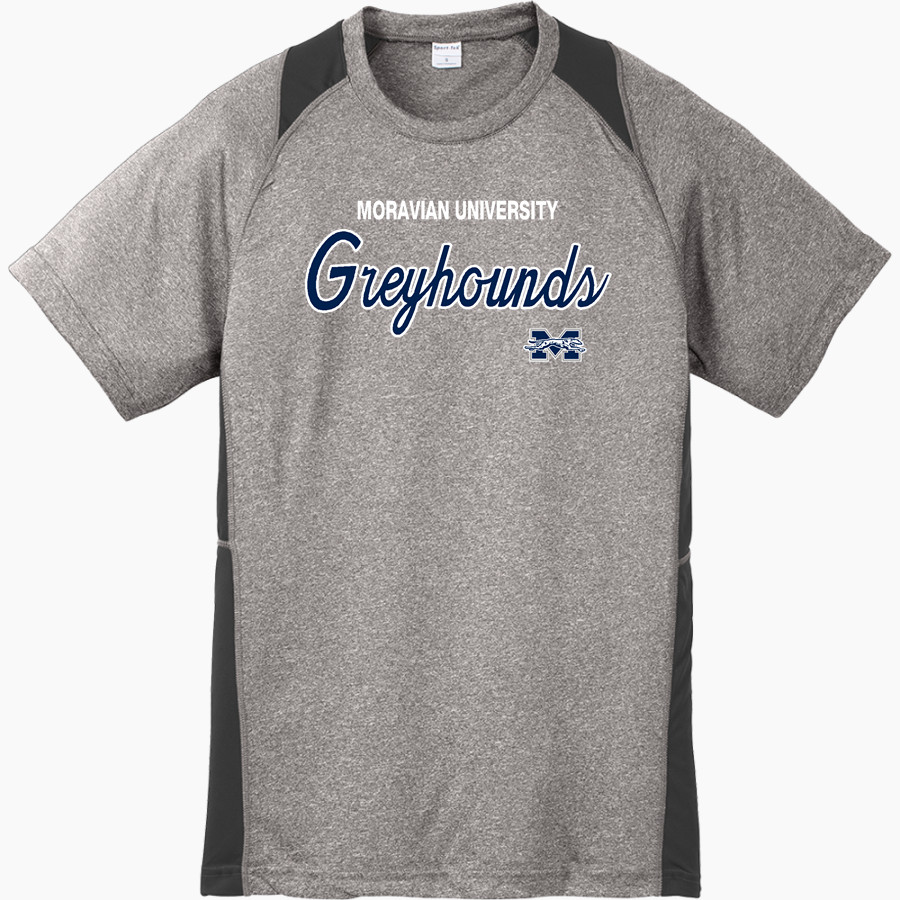 Moravian University Greyhounds <span class="pdp-name-mascot">Moravian University Greyhounds</span> Sport-Tek Youth Short Sleeve Colorblock Contender Tee