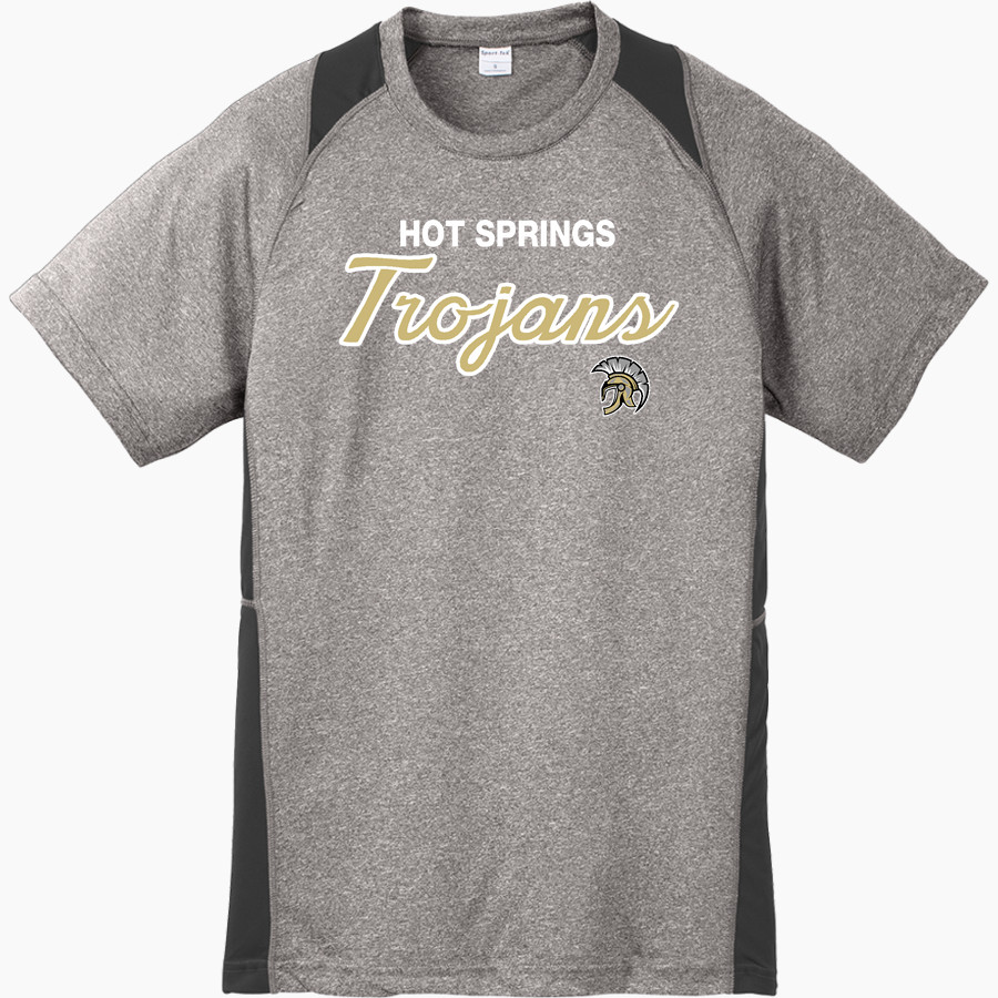 HOT SPRINGS HIGH SCHOOL TROJANS <span class="pdp-name-mascot">HOT SPRINGS TROJANS</span> Sport-Tek Youth Short Sleeve Colorblock Contender Tee