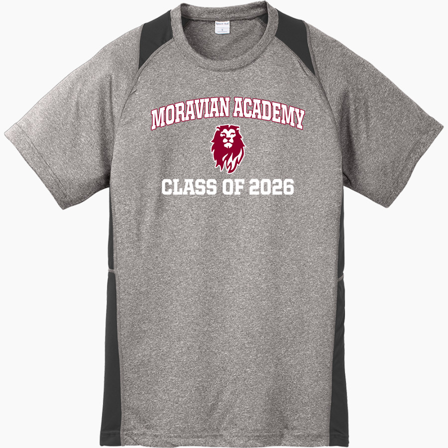 MORAVIAN ACADEMY LIONS <span class="pdp-name-mascot">MORAVIAN ACADEMY LIONS</span> Sport-Tek Youth Short Sleeve Colorblock Contender Tee