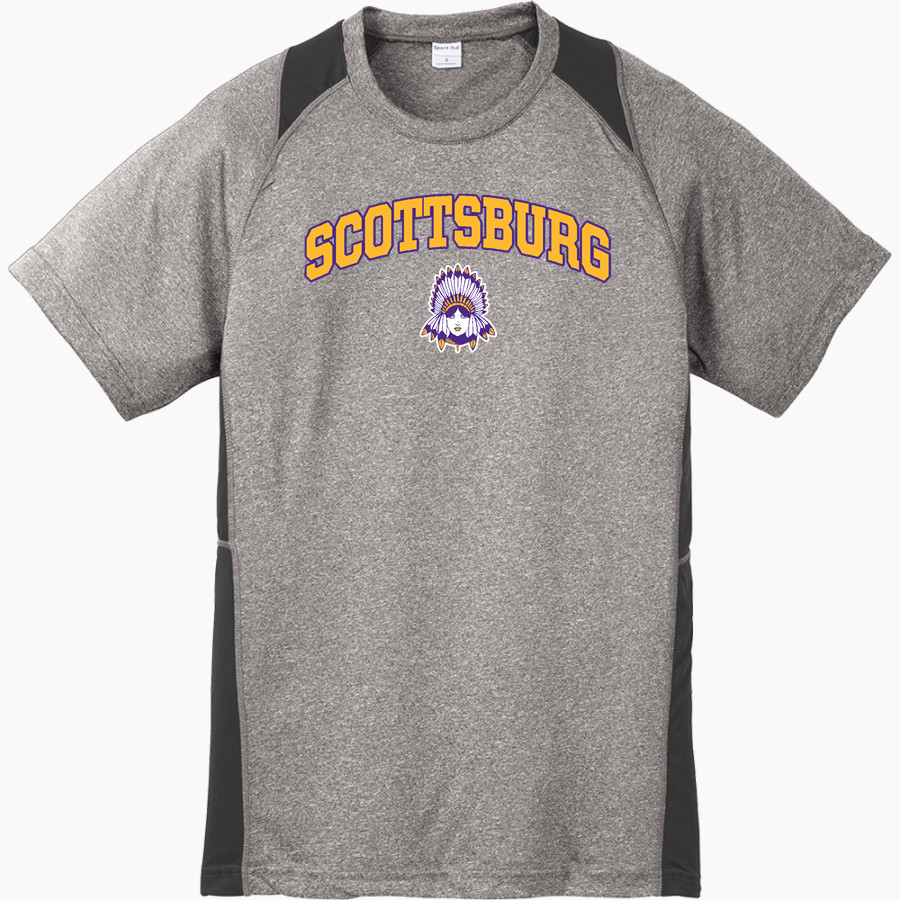 Scottsburg SMS <span class="pdp-name-mascot">Scottsburg SMS</span> Sport-Tek Youth Short Sleeve Colorblock Contender Tee