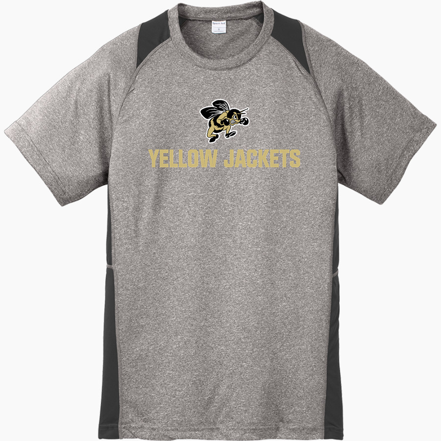 PERRYSBURG HIGH SCHOOL YELLOW JACKETS <span class="pdp-name-mascot">PERRYSBURG YELLOW JACKETS</span> Sport-Tek Youth Short Sleeve Colorblock Contender Tee