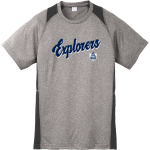 Barton Explorers <span class="pdp-name-mascot">Barton Academy Explorers</span> Sport-Tek Youth Short Sleeve Colorblock Contender Tee Front Thumbnail