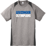 LEUZINGER HIGH SCHOOL OLYMPIANS <span class="pdp-name-mascot">LEUZINGER OLYMPIANS</span> Sport-Tek Youth Short Sleeve Colorblock Contender Tee Front Thumbnail