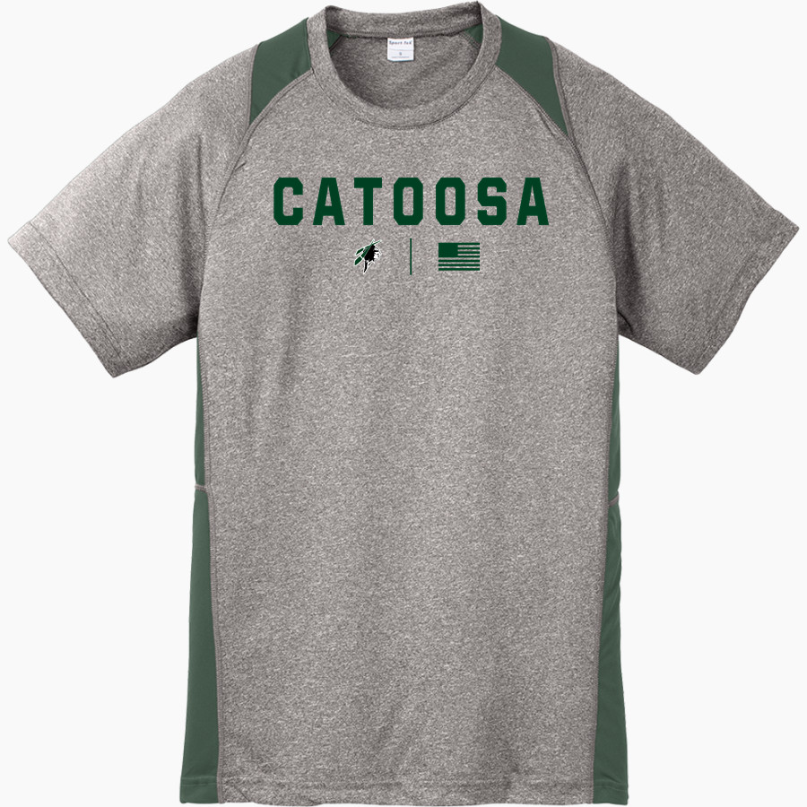 CATOOSA HIGH SCHOOL INDIANS <span class="pdp-name-mascot">CATOOSA INDIANS</span> Sport-Tek Youth Short Sleeve Colorblock Contender Tee