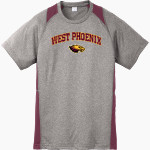 WEST PHOENIX HIGH SCHOOL EAGLES <span class="pdp-name-mascot">WEST PHOENIX EAGLES</span> Sport-Tek Youth Short Sleeve Colorblock Contender Tee Front Thumbnail