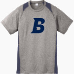 Brandeis Judges Online Store <span class="pdp-name-mascot">Brandeis Judges</span> Sport-Tek Youth Short Sleeve Colorblock Contender Tee Front Thumbnail