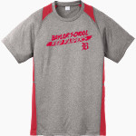 Baylor School Red Raiders <span class="pdp-name-mascot">Baylor School Red Raiders</span> Sport-Tek Youth Short Sleeve Colorblock Contender Tee Front Thumbnail