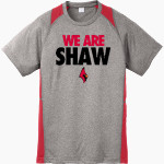 SHAW HIGH SCHOOL CARDINALS Sport-Tek Youth Short Sleeve Colorblock Contender Tee Front Thumbnail