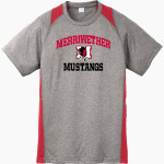 Merriwether Mustangs <span class="pdp-name-mascot">Merriwether Mustangs</span> Sport-Tek Youth Short Sleeve Colorblock Contender Tee Front Thumbnail