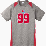 EAST BUCHANAN HIGH SCHOOL BUCCANEERS <span class="pdp-name-mascot">EAST BUCHANAN BUCCANEERS</span> Sport-Tek Youth Short Sleeve Colorblock Contender Tee Front Thumbnail