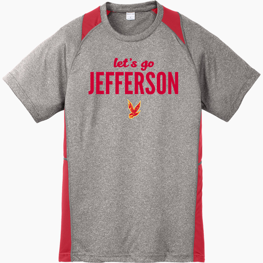 THOMAS JEFFERSON HIGH SCHOOL J HAWKS Sport-Tek Youth Short Sleeve Colorblock Contender Tee