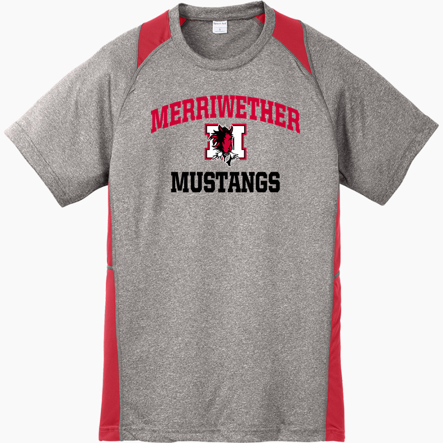 Merriwether Mustangs <span class="pdp-name-mascot">Merriwether Mustangs</span> Sport-Tek Youth Short Sleeve Colorblock Contender Tee