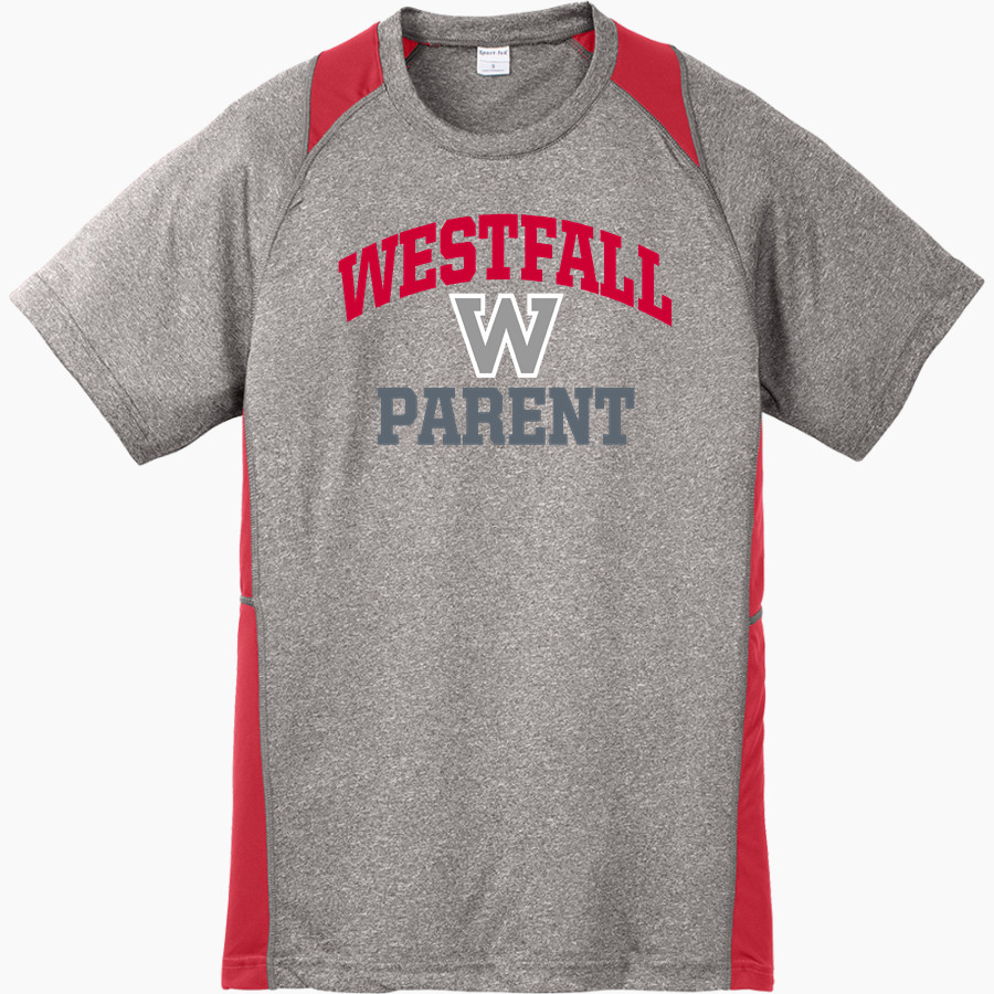 WESTFALL HIGH SCHOOL MUSTANGS <span class="pdp-name-mascot">WESTFALL MUSTANGS</span> Sport-Tek Youth Short Sleeve Colorblock Contender Tee