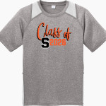 Schuylerville Horses Sport-Tek Youth Short Sleeve Colorblock Contender Tee Front Thumbnail